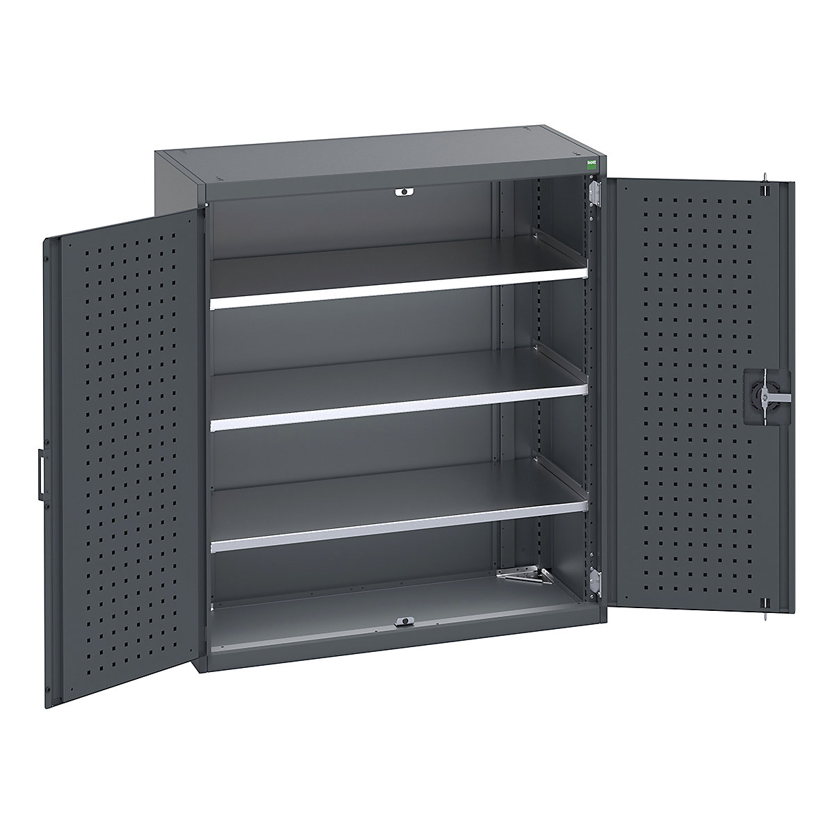 Bott Cubio Cupboard with Perfo Lined Doors