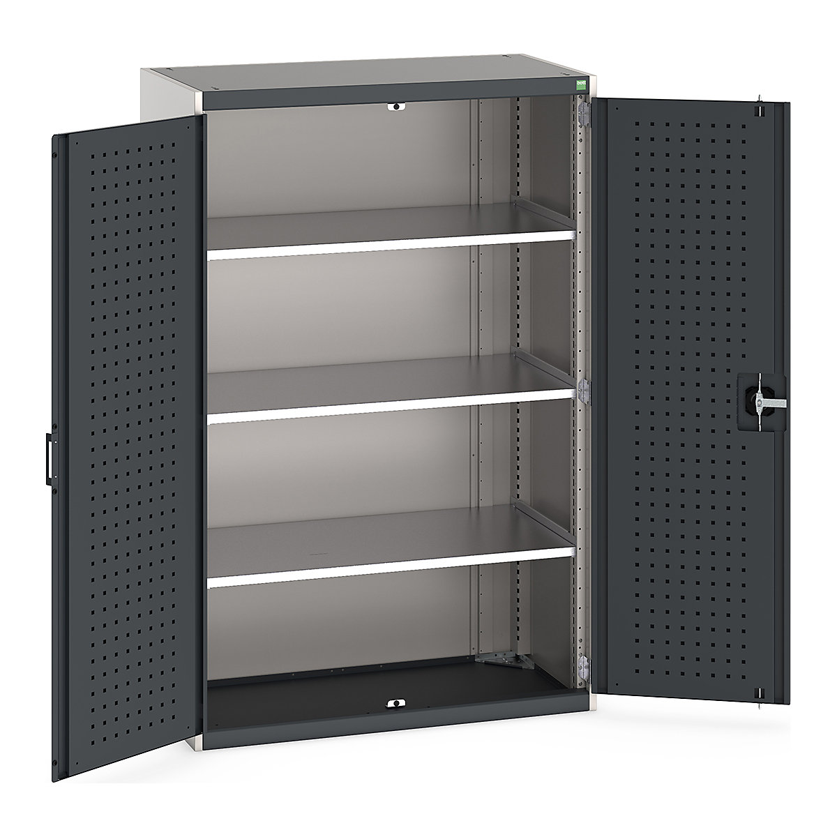 Bott Cubio Cupboard with Perfo Lined Doors