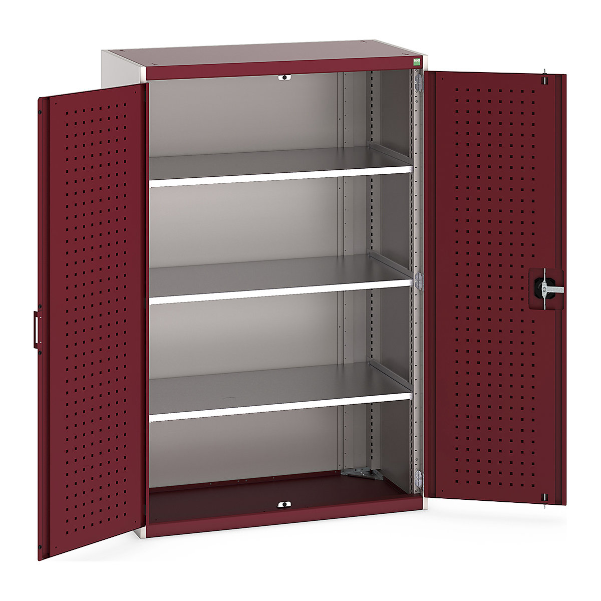 Bott Cubio Cupboard with Perfo Lined Doors