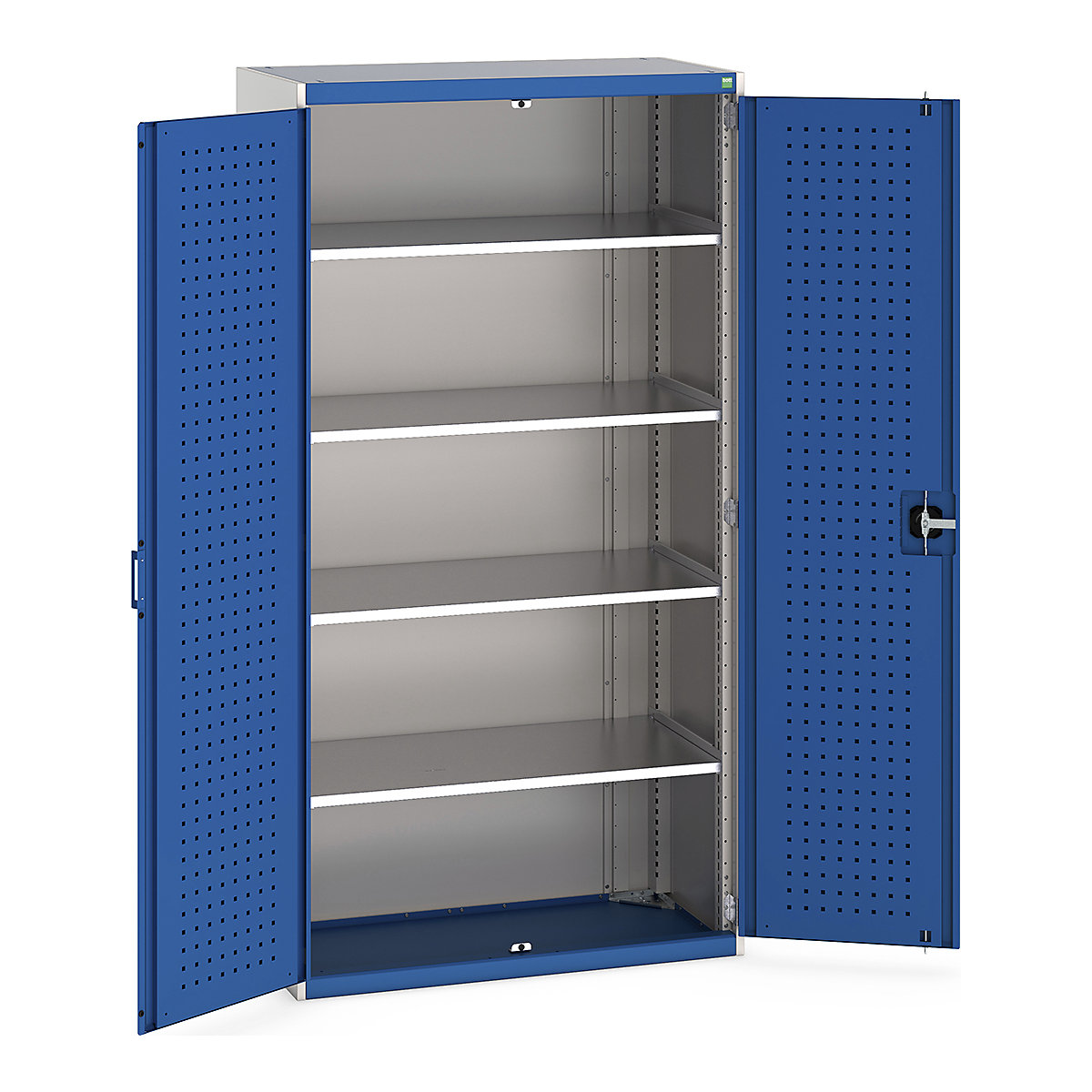 Bott Cubio Cupboard with Perfo Lined Doors
