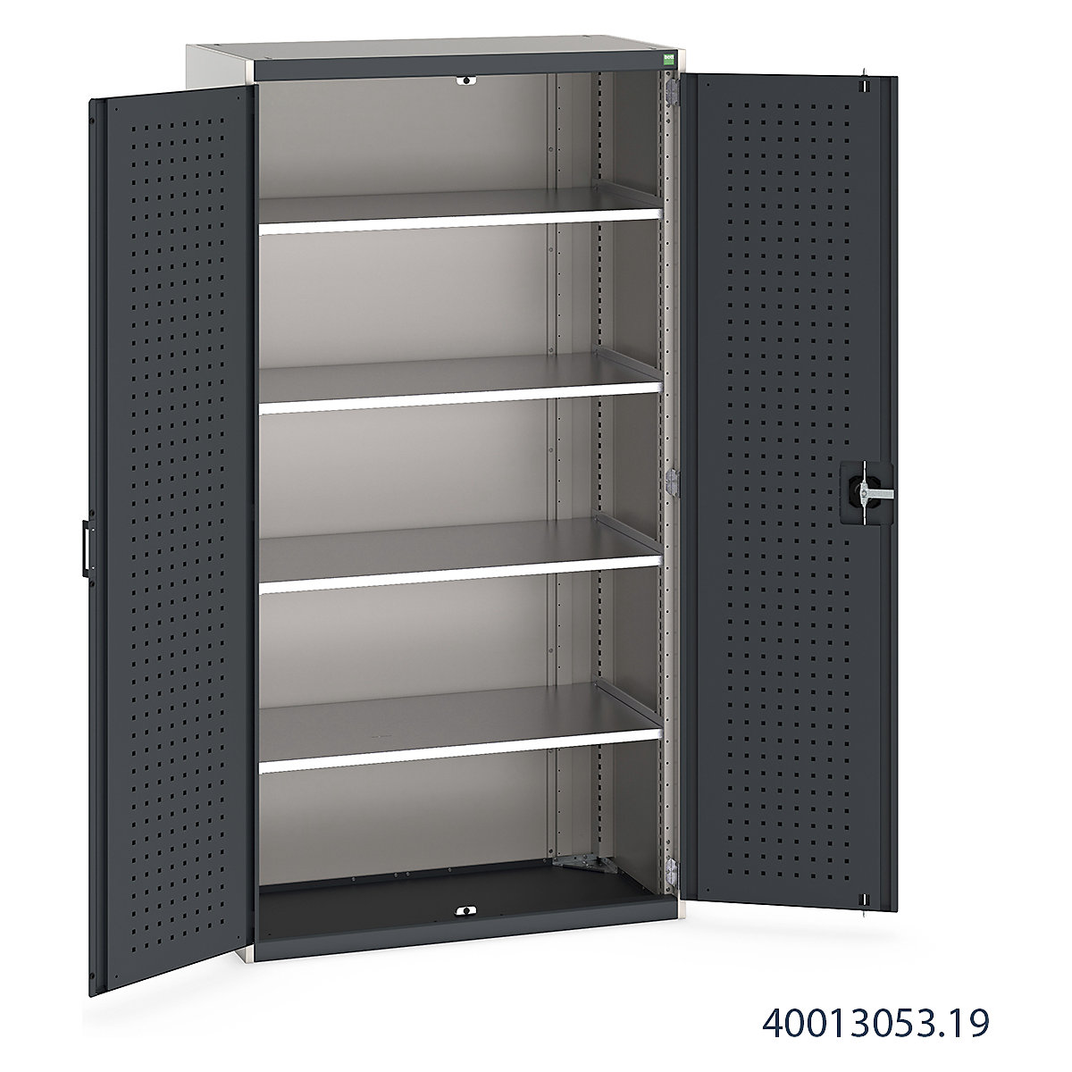 Bott Cubio Cupboard with Perfo Lined Doors (Product illustration 15)-14
