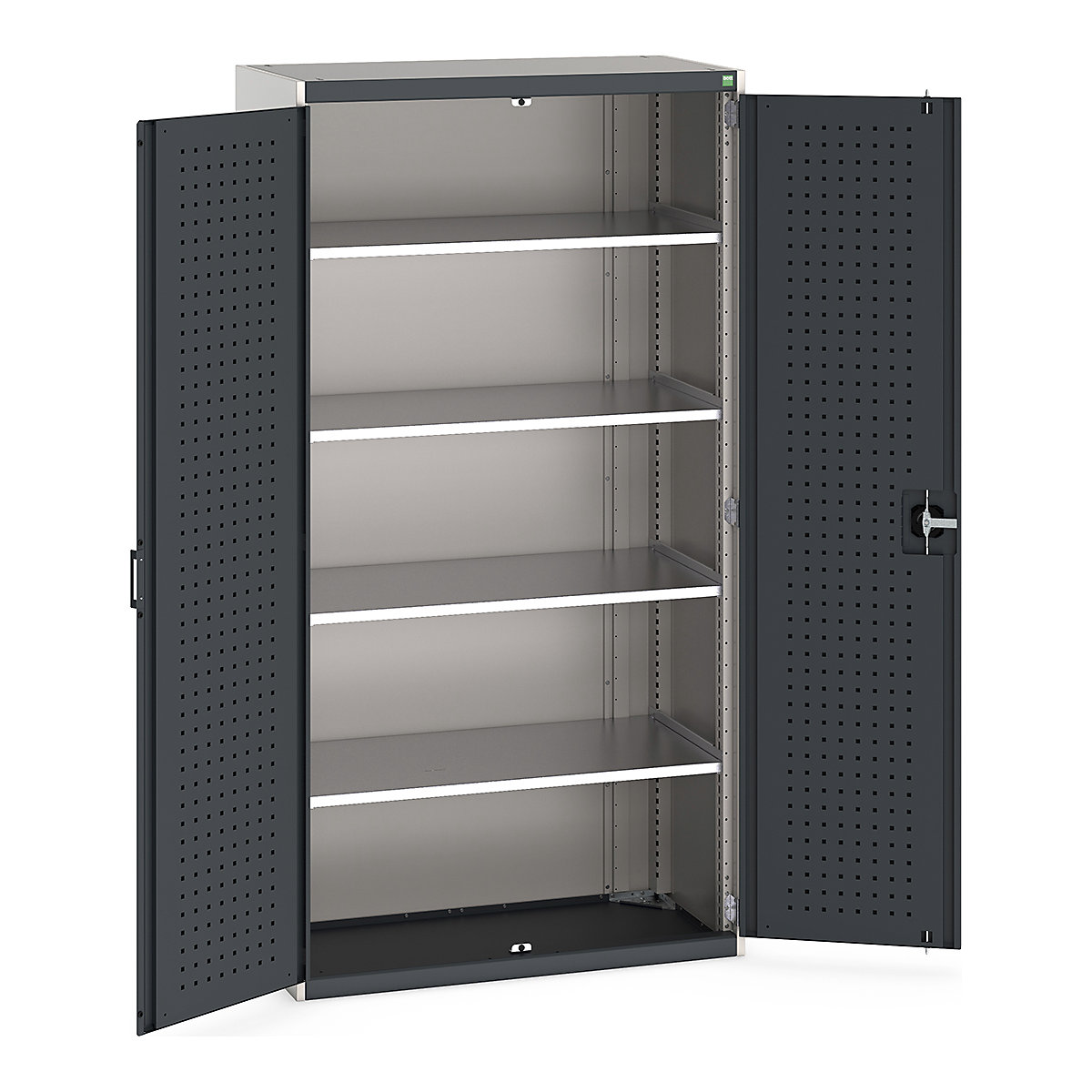 Bott Cubio Cupboard with Perfo Lined Doors