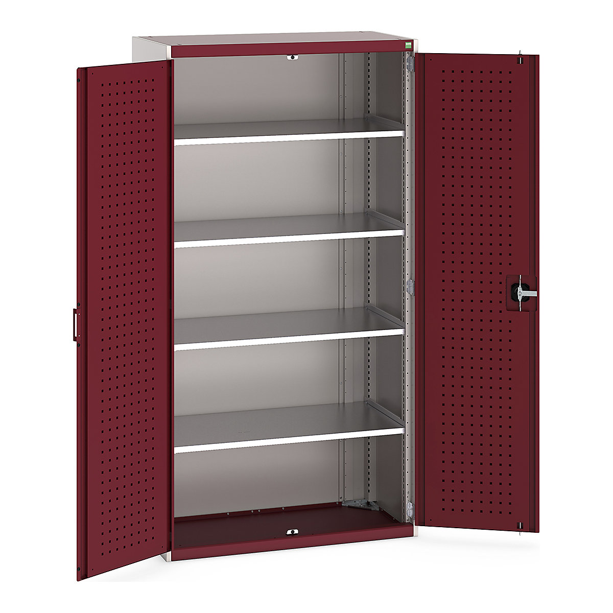 Bott Cubio Cupboard with Perfo Lined Doors