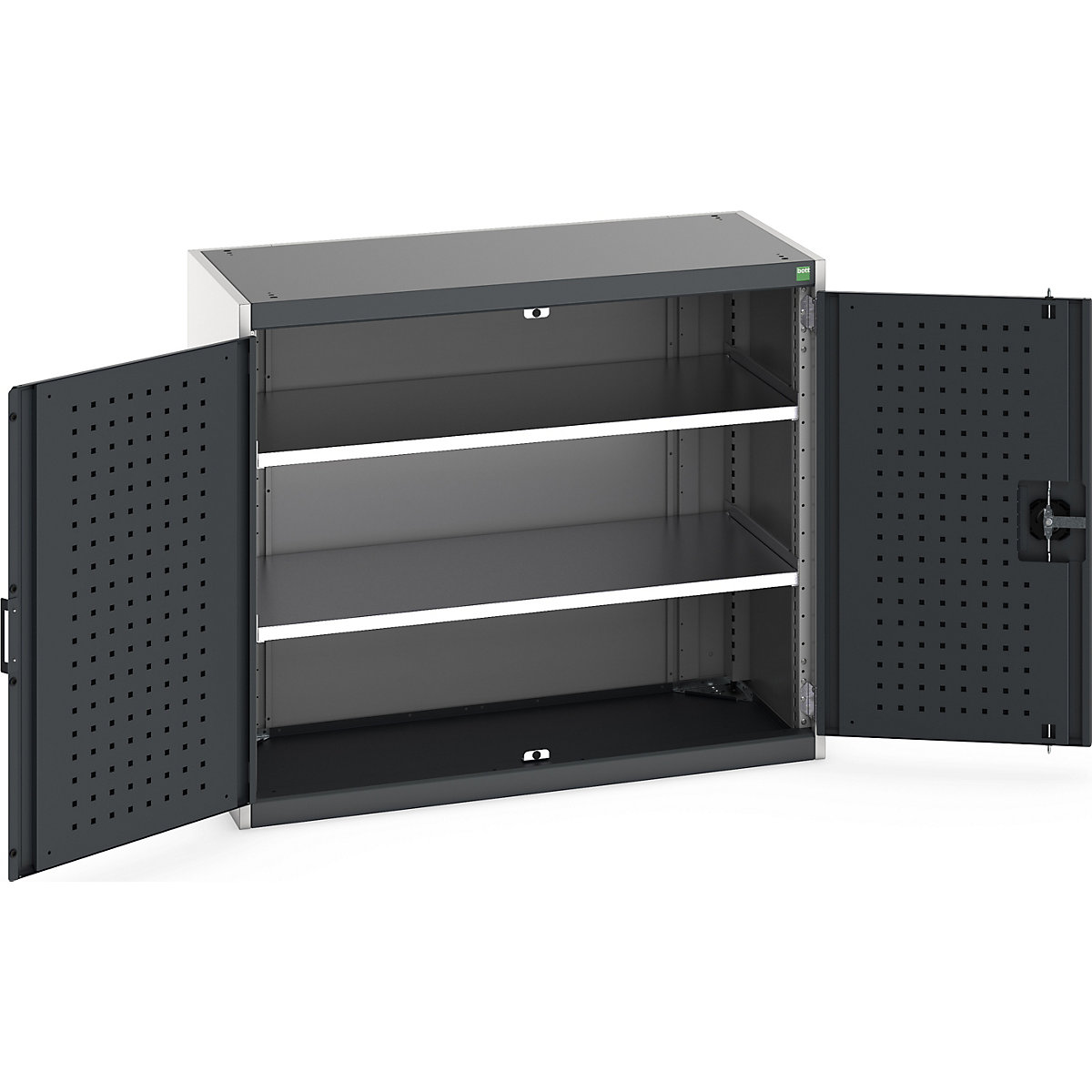 Bott Cubio Cupboard with Perfo Lined Doors