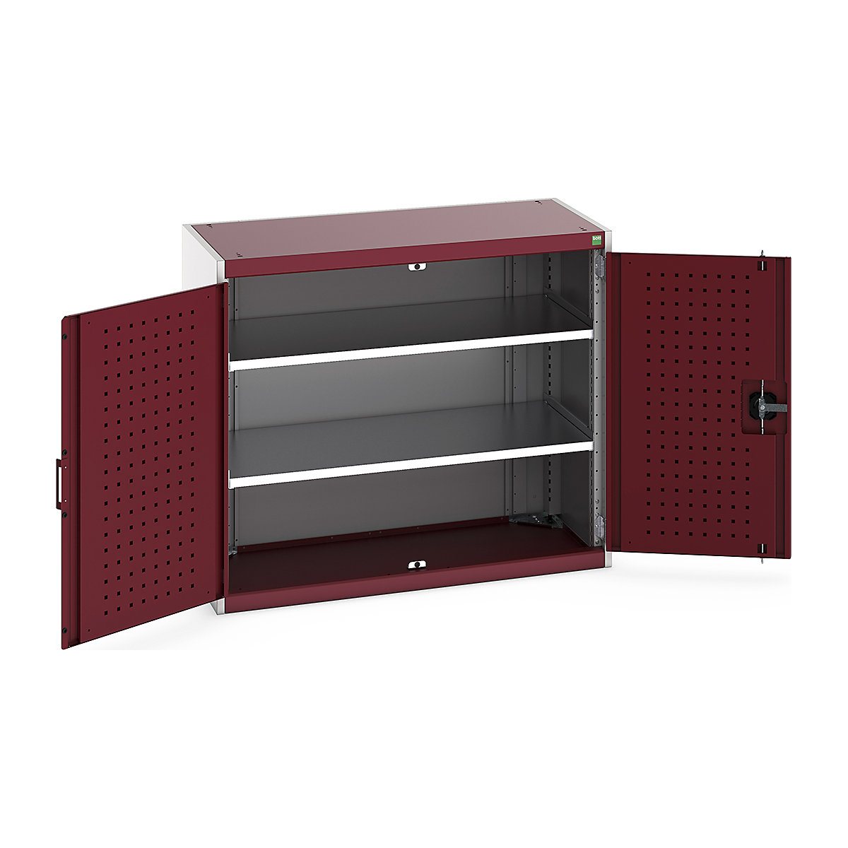 Bott Cubio Cupboard with Perfo Lined Doors