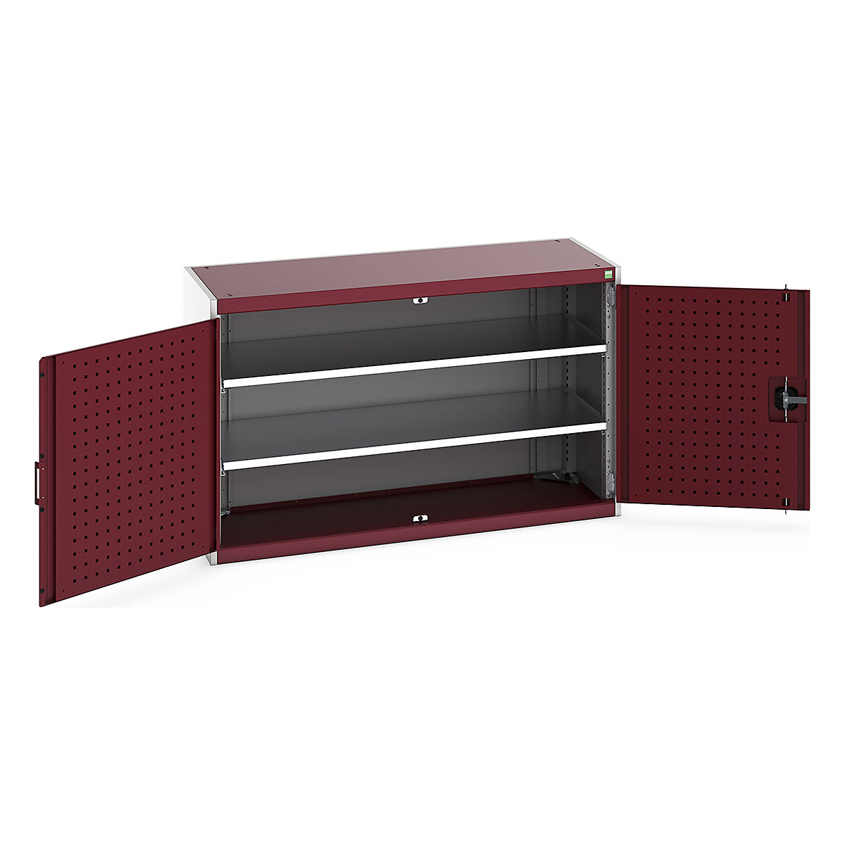 Bott Cubio Cupboard with Perfo Lined Doors