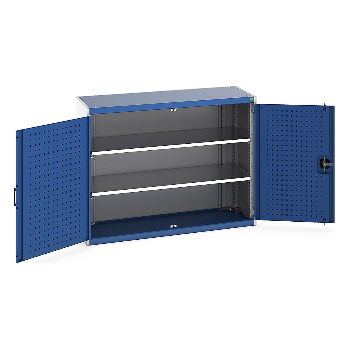 Bott Cubio Cupboard with Perfo Lined Doors