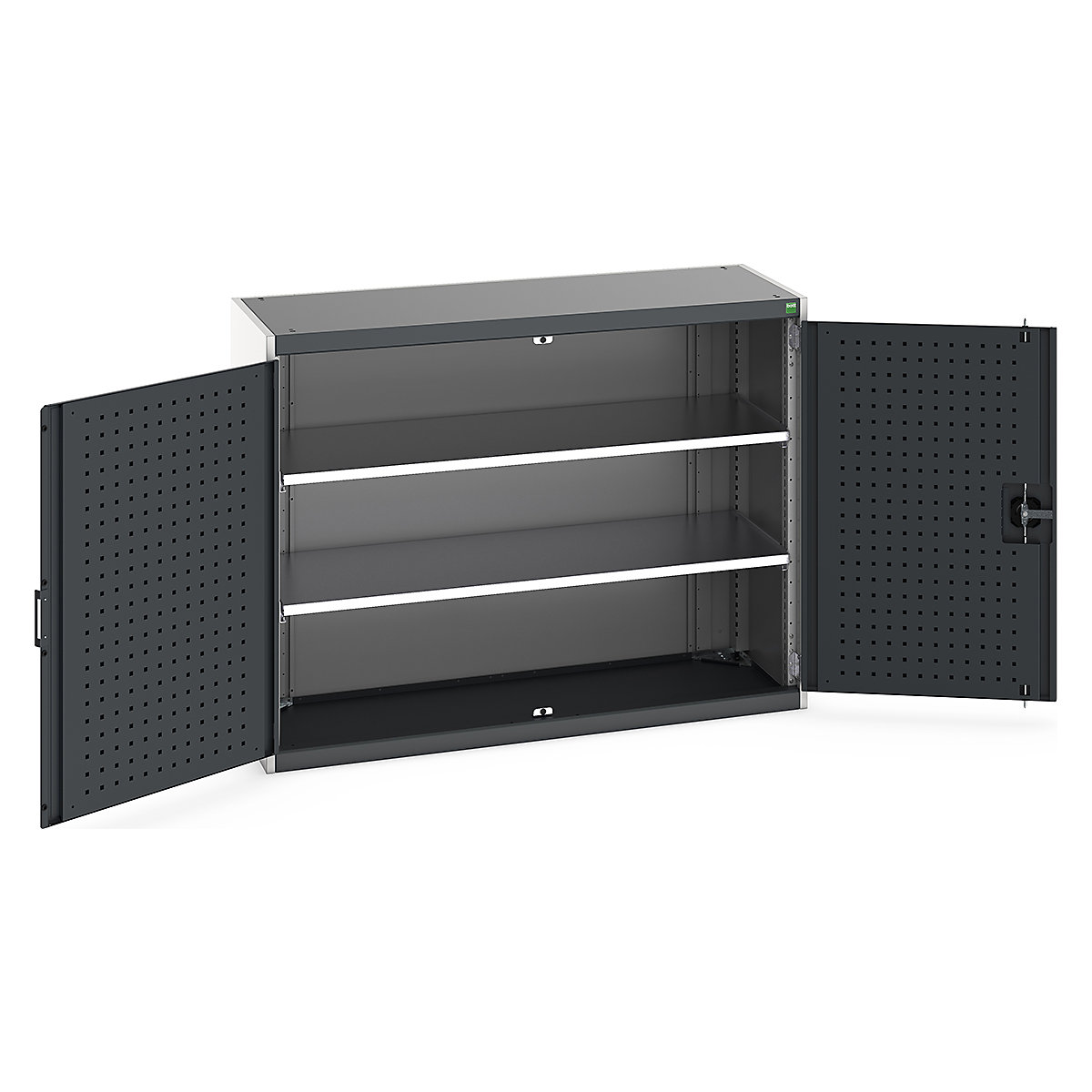 Bott Cubio Cupboard with Perfo Lined Doors