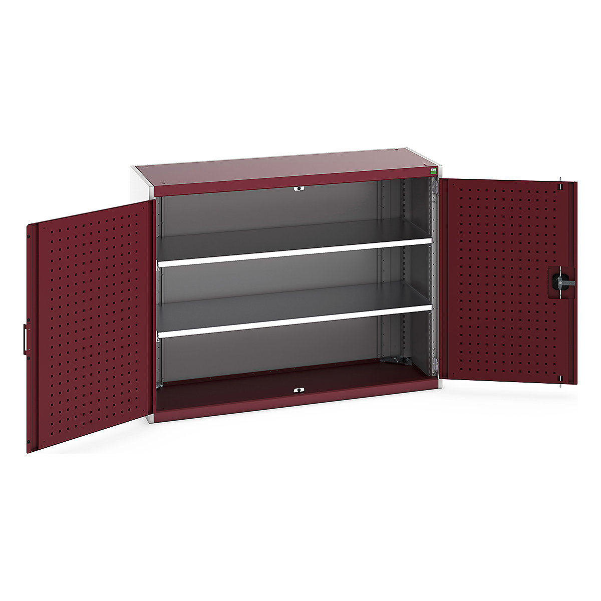 Bott Cubio Cupboard with Perfo Lined Doors