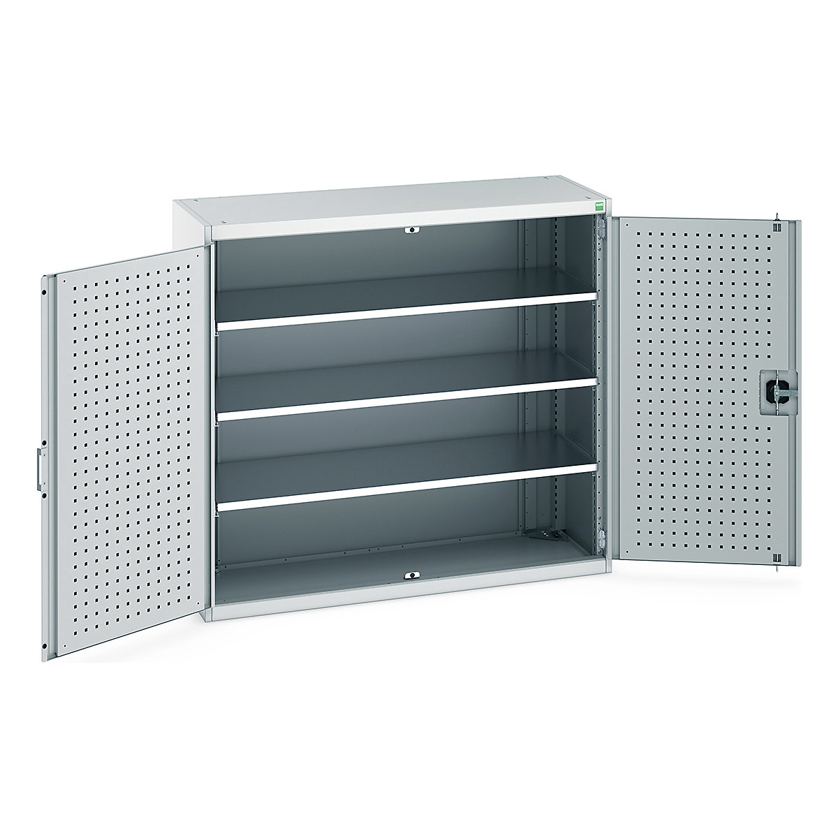 Bott Cubio Cupboard with Perfo Lined Doors
