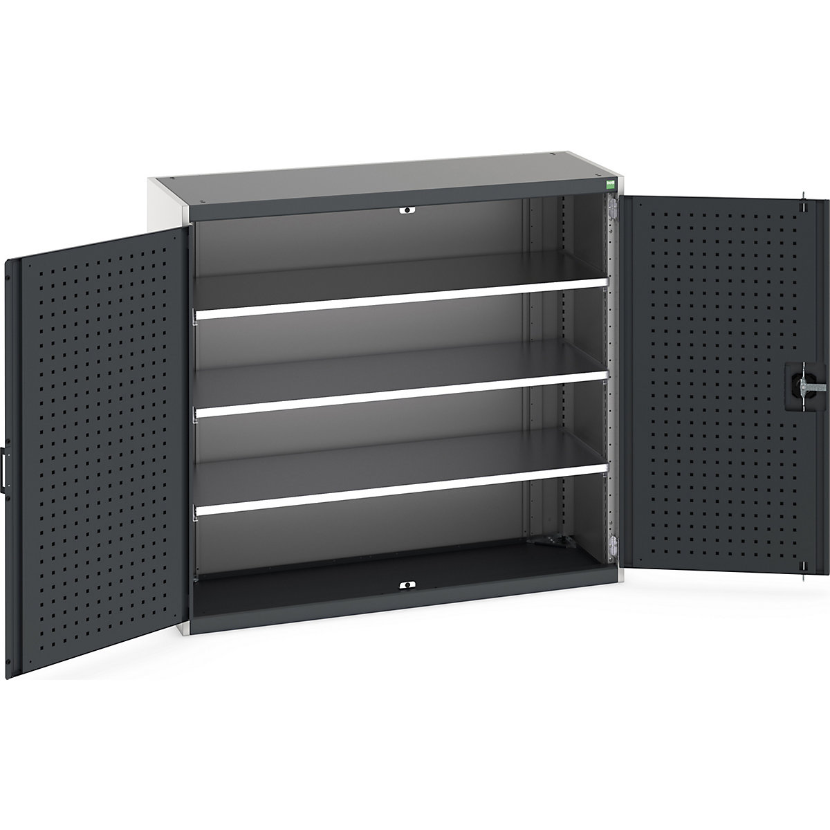 Bott Cubio Cupboard with Perfo Lined Doors