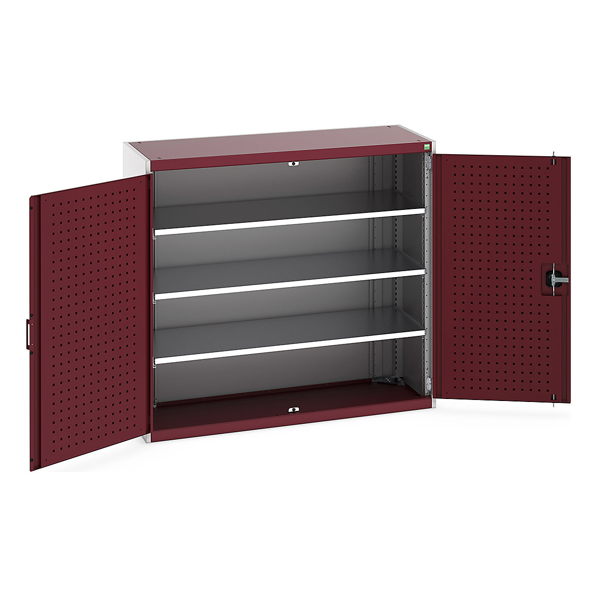 Bott Cubio Cupboard with Perfo Lined Doors