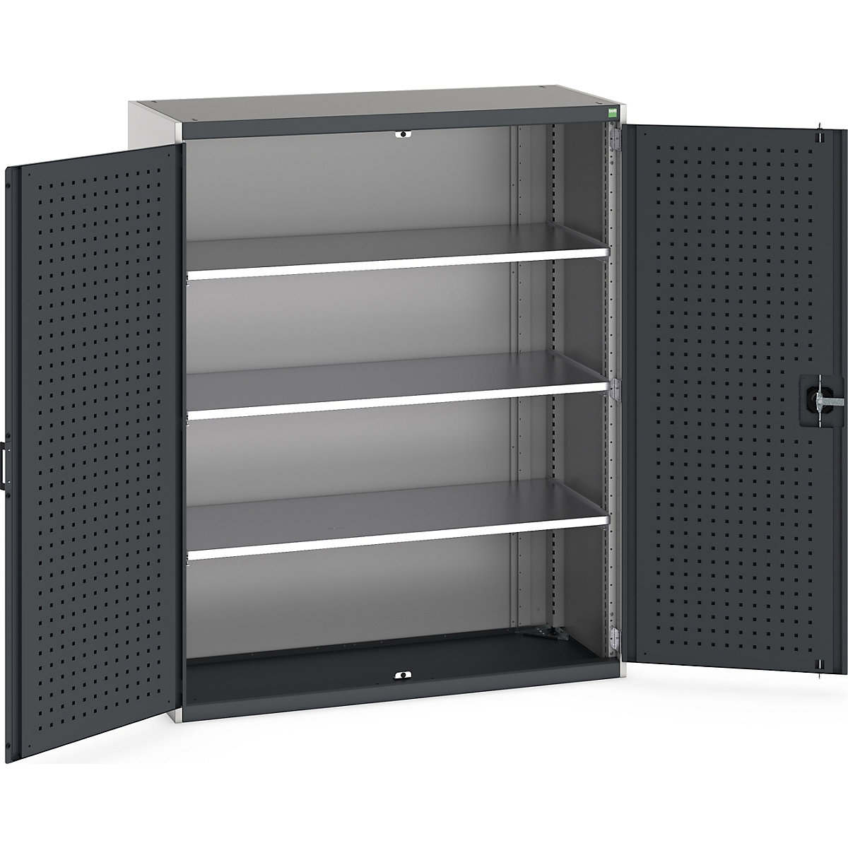 Bott Cubio Cupboard with Perfo Lined Doors