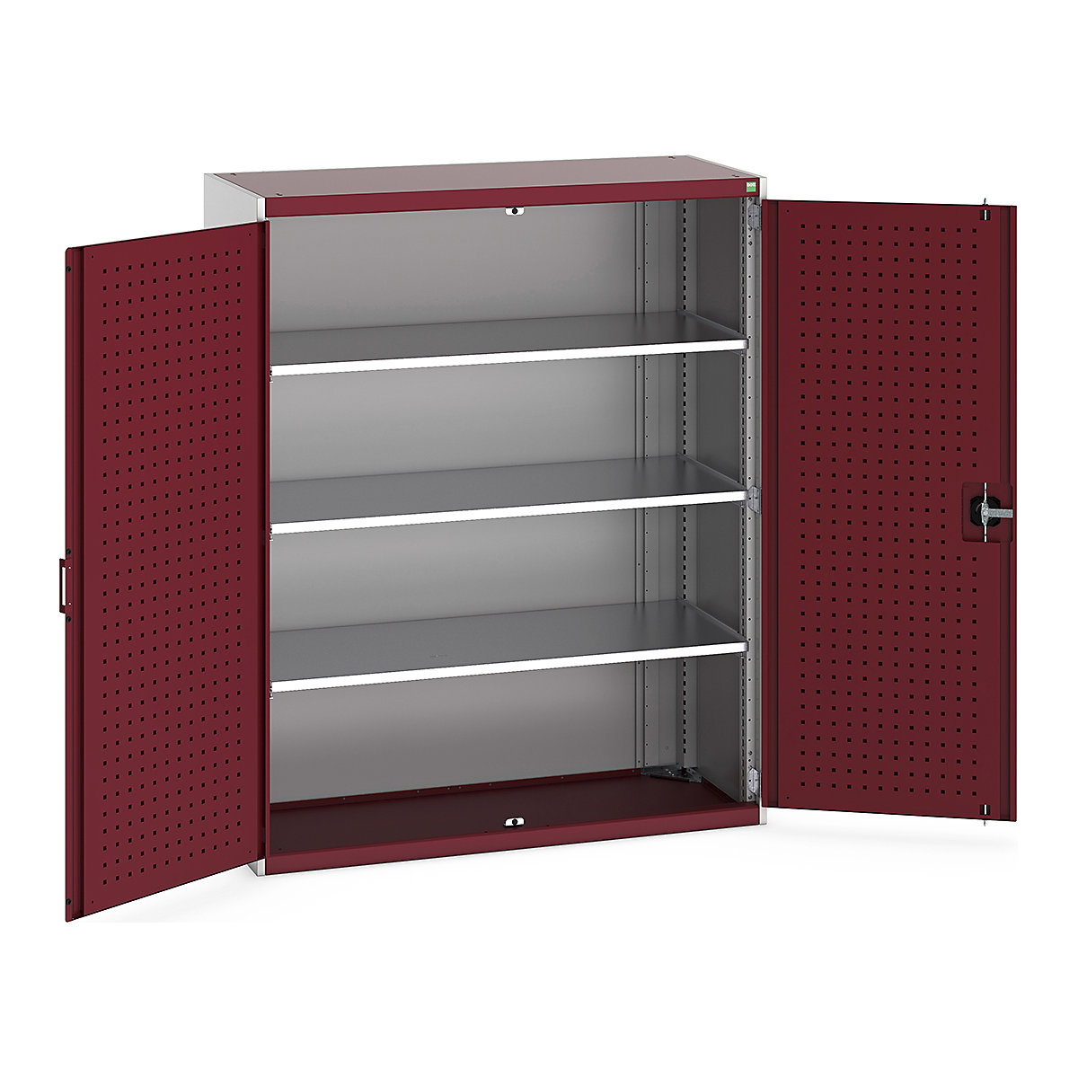 Bott Cubio Cupboard with Perfo Lined Doors