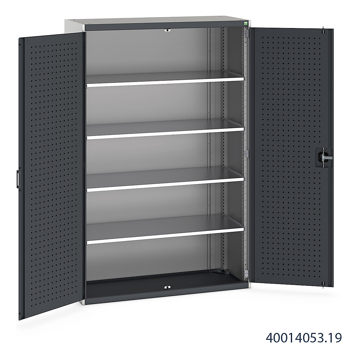 Bott Cubio Cupboard with Perfo Lined Doors (Product illustration 12)-11