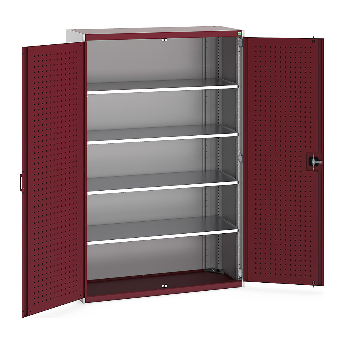 Bott Cubio Cupboard with Perfo Lined Doors
