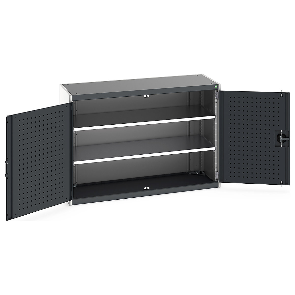 Bott Cubio Cupboard with Perfo Lined Doors