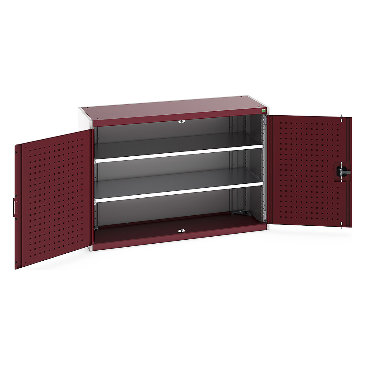 Bott Cubio Cupboard with Perfo Lined Doors