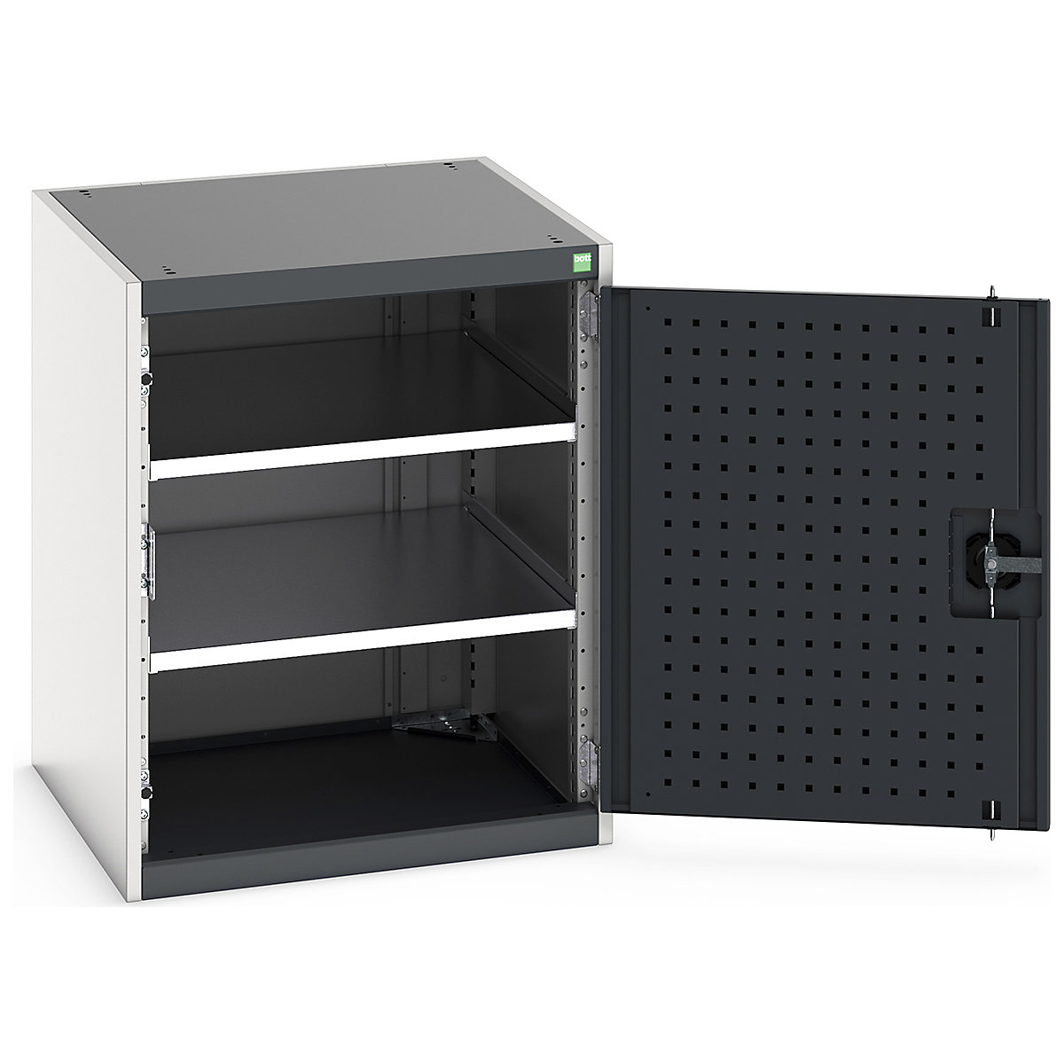 Bott Cubio Cupboard with Perfo Lined Doors