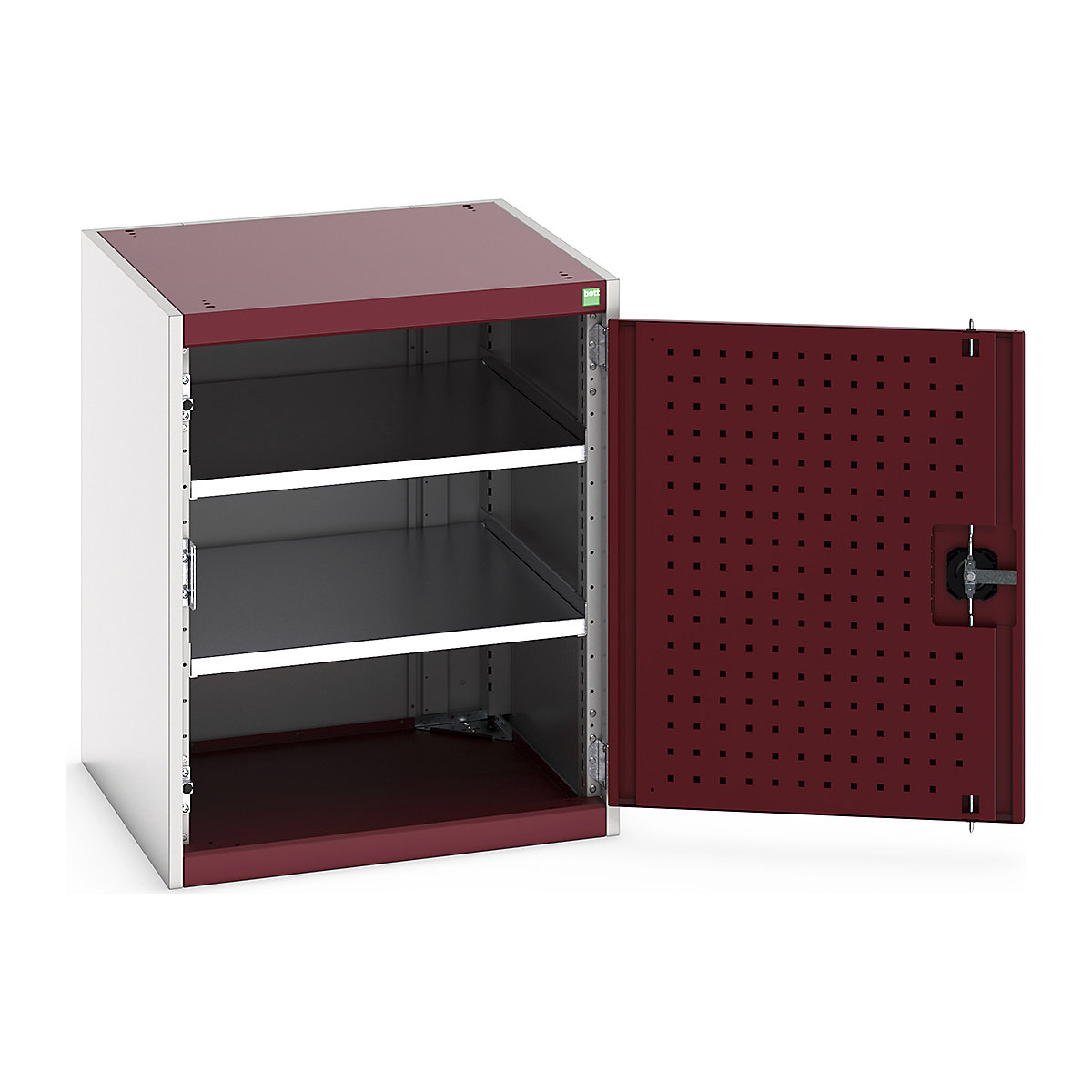 Bott Cubio Cupboard with Perfo Lined Doors