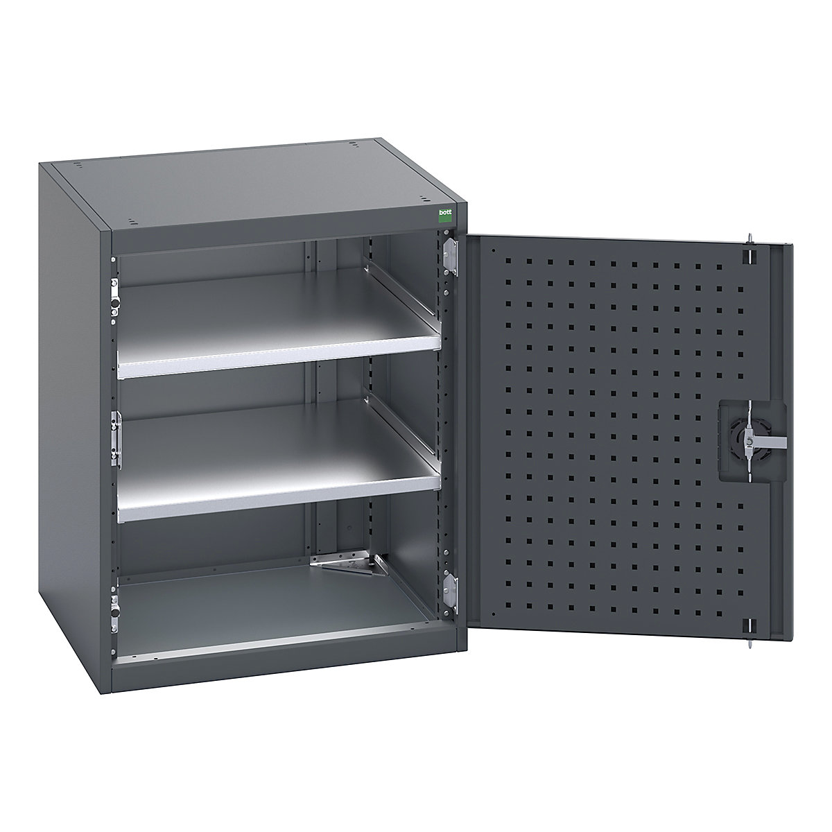 Bott Cubio Cupboard with Perfo Lined Doors
