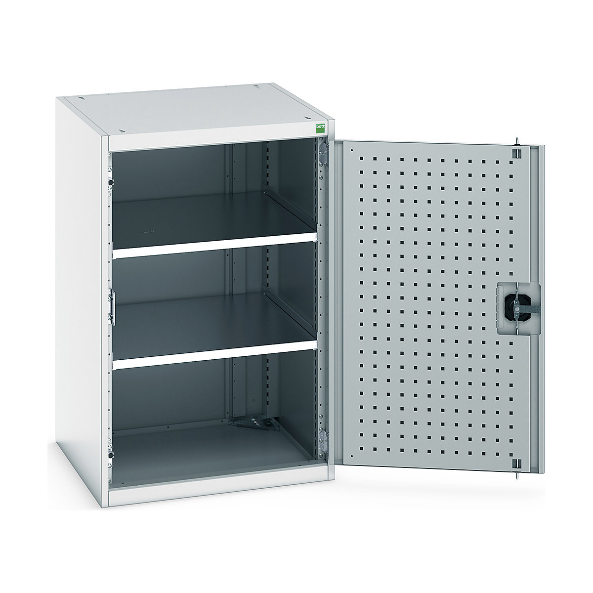 Bott Cubio Cupboard with Perfo Lined Doors