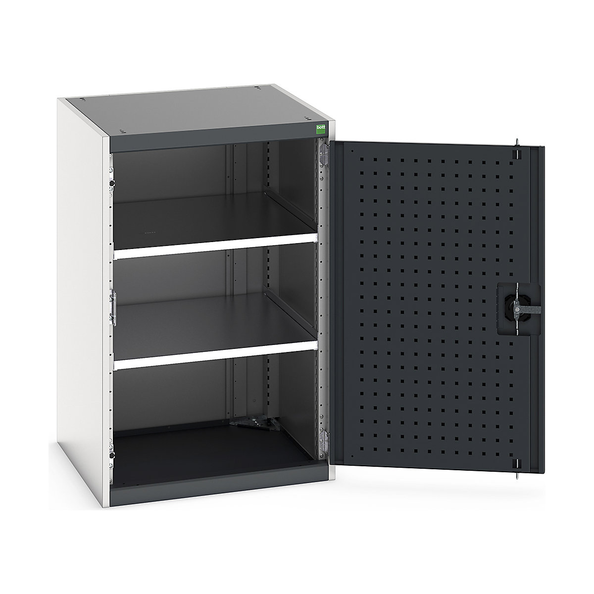 Bott Cubio Cupboard with Perfo Lined Doors