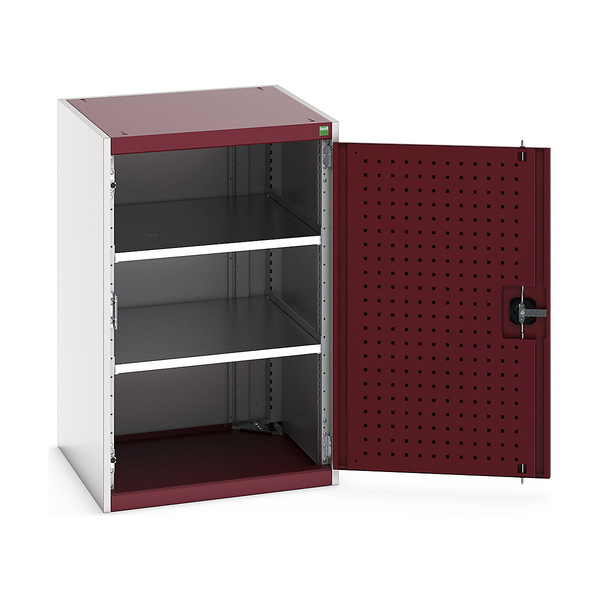 Bott Cubio Cupboard with Perfo Lined Doors