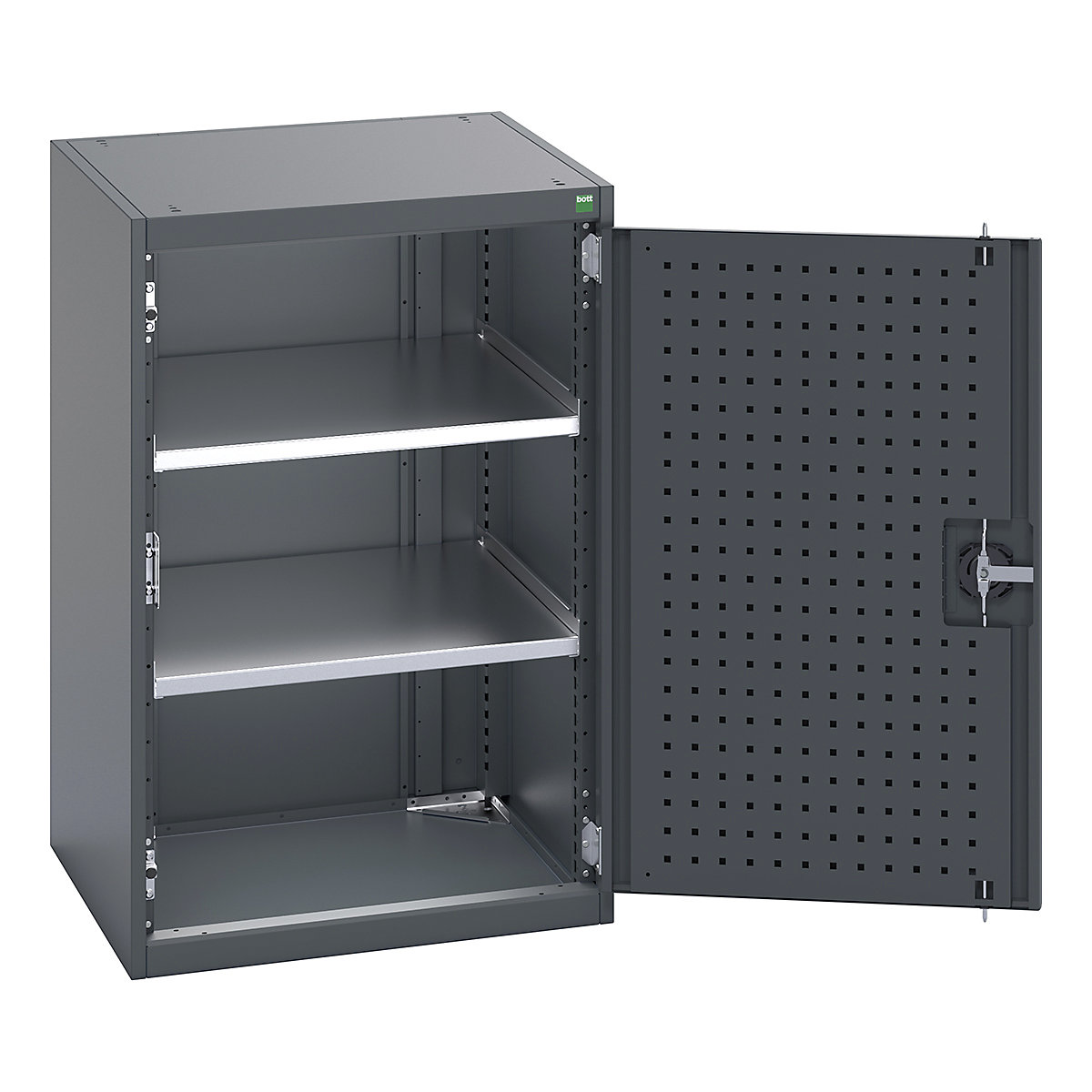 Bott Cubio Cupboard with Perfo Lined Doors