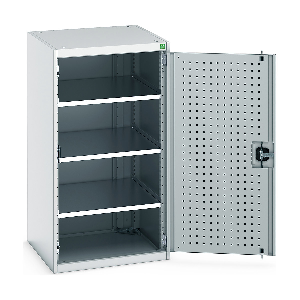 Bott Cubio Cupboard with Perfo Lined Doors