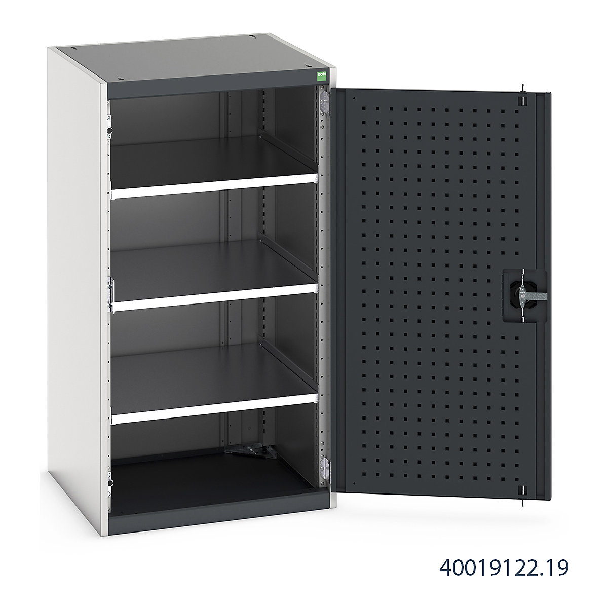 Bott Cubio Cupboard with Perfo Lined Doors (Product illustration 10)-9