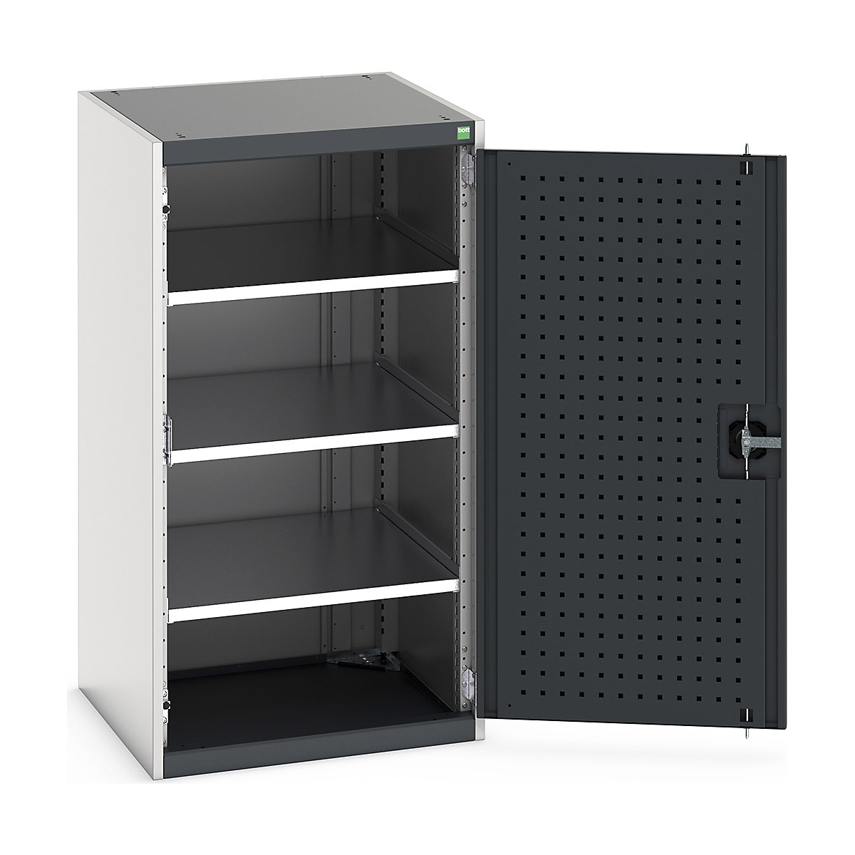 Bott Cubio Cupboard with Perfo Lined Doors