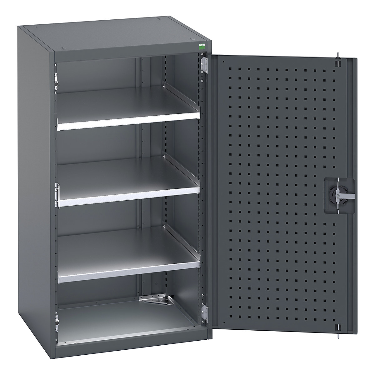 Bott Cubio Cupboard with Perfo Lined Doors