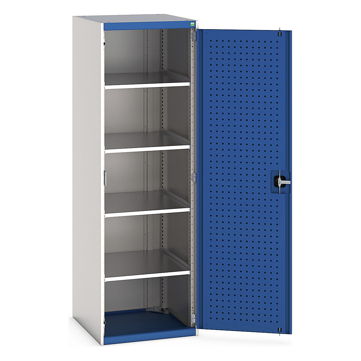 Bott Cubio Cupboard with Perfo Lined Doors