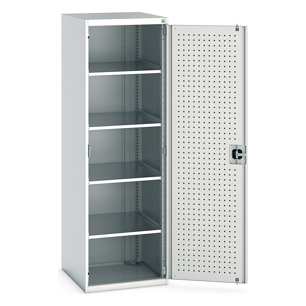 Bott Cubio Cupboard with Perfo Lined Doors