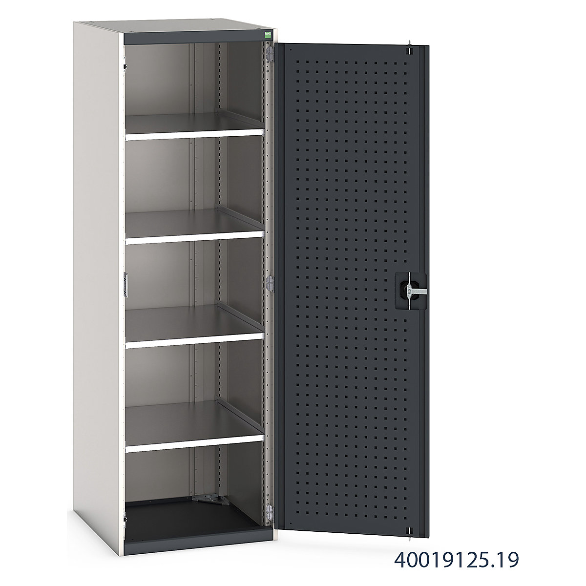Bott Cubio Cupboard with Perfo Lined Doors (Product illustration 9)-8