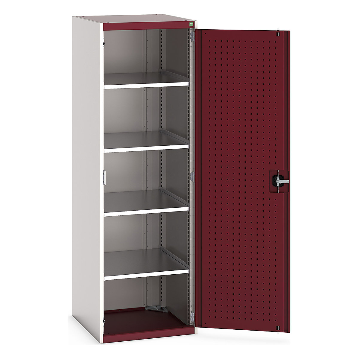 Bott Cubio Cupboard with Perfo Lined Doors