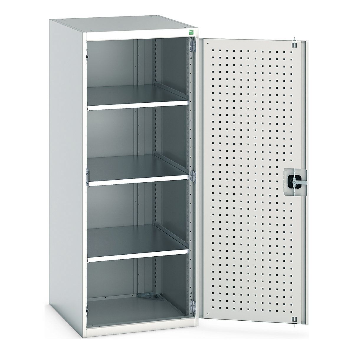 Bott Cubio Cupboard with Perfo Lined Doors
