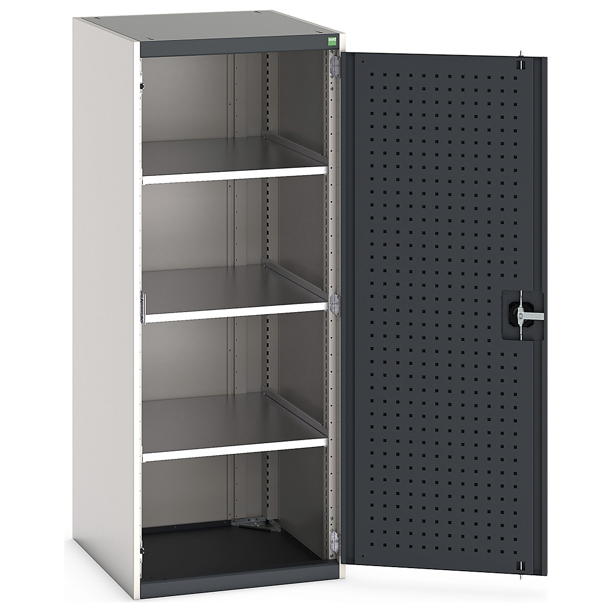 Bott Cubio Cupboard with Perfo Lined Doors
