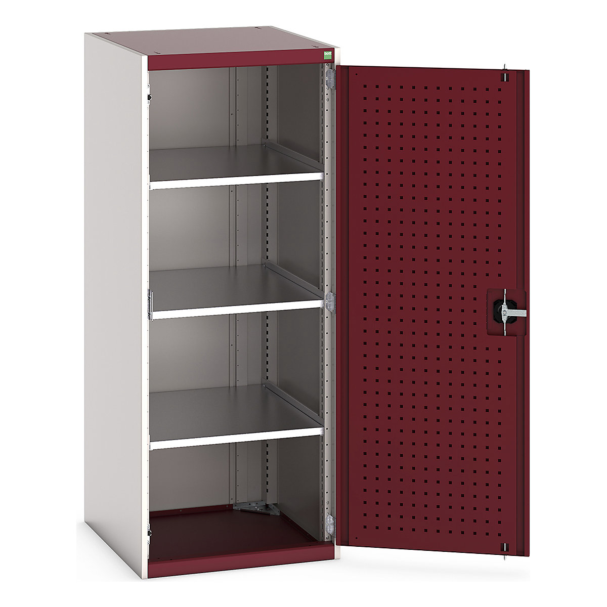 Bott Cubio Cupboard with Perfo Lined Doors