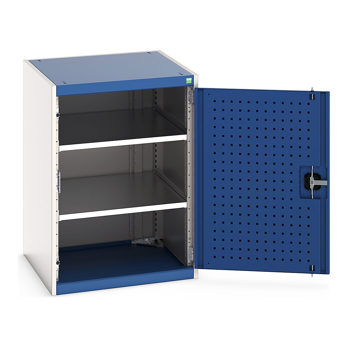 Bott Cubio Cupboard with Perfo Lined Doors