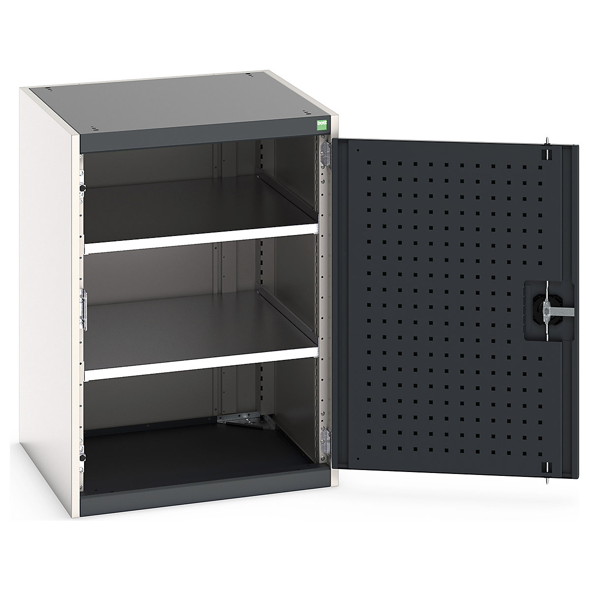 Bott Cubio Cupboard with Perfo Lined Doors