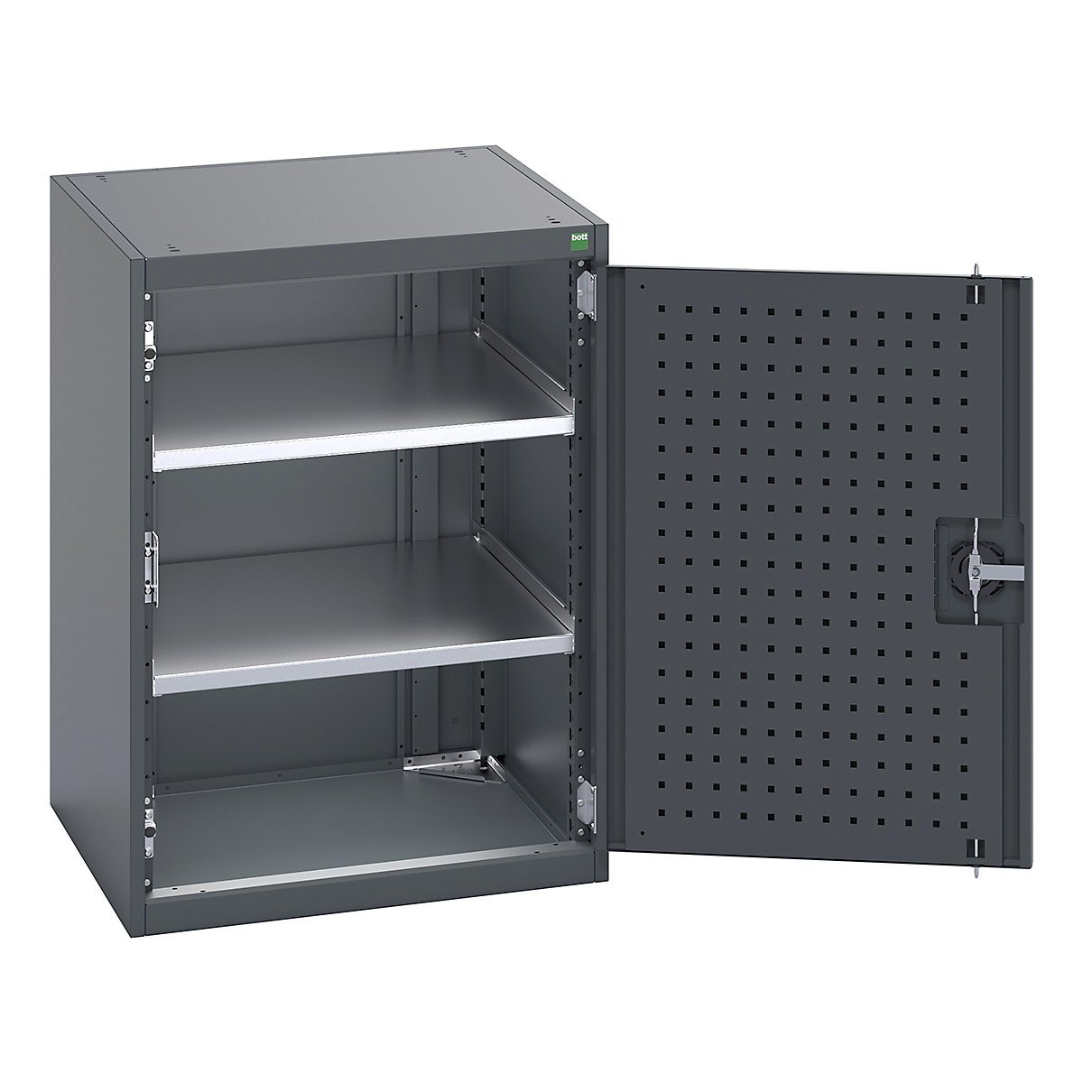 Bott Cubio Cupboard with Perfo Lined Doors