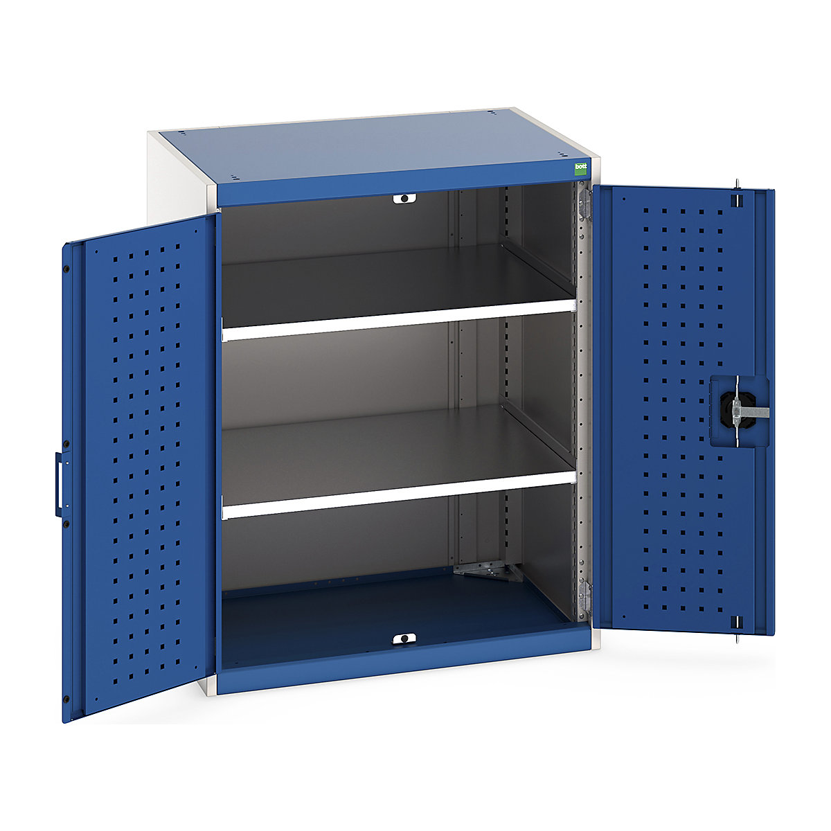 Bott Cubio Cupboard with Perfo Lined Doors