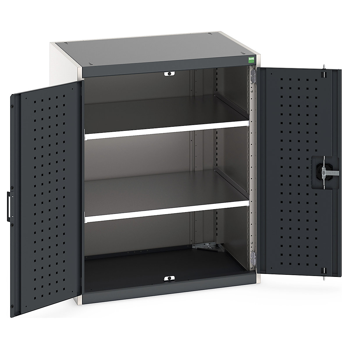 Bott Cubio Cupboard with Perfo Lined Doors