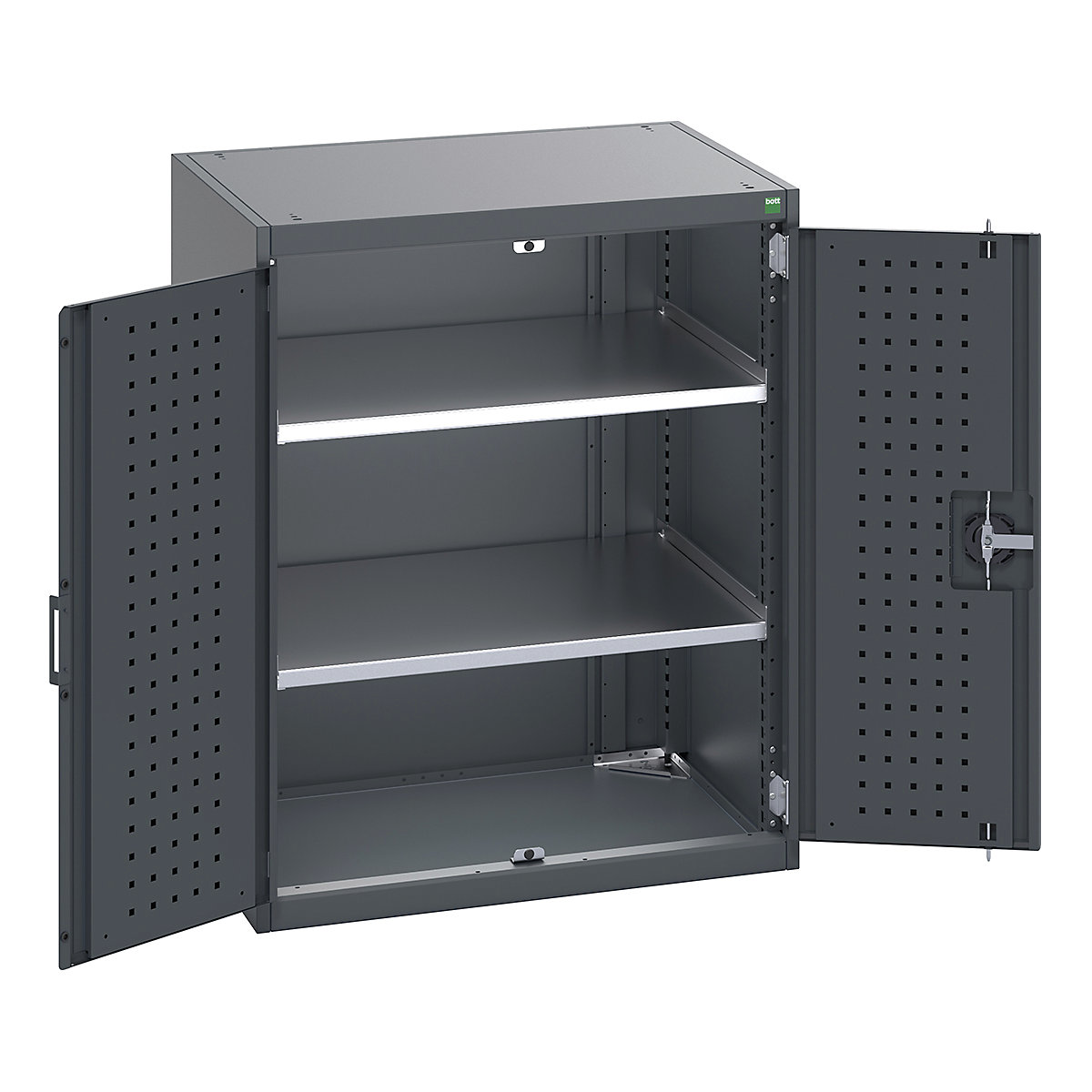 Bott Cubio Cupboard with Perfo Lined Doors
