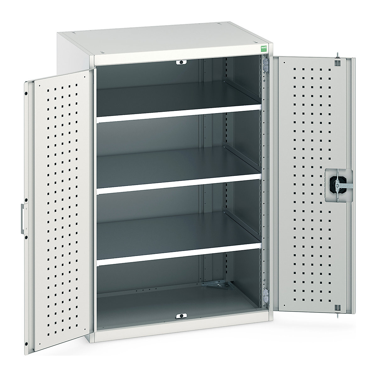 Bott Cubio Cupboard with Perfo Lined Doors