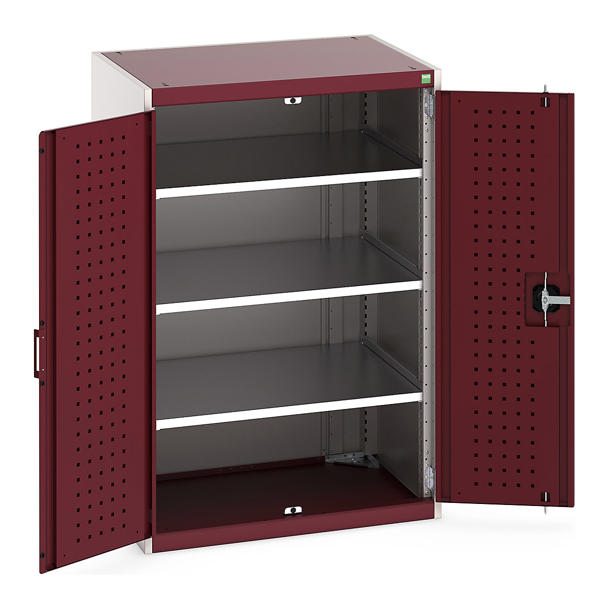 Bott Cubio Cupboard with Perfo Lined Doors
