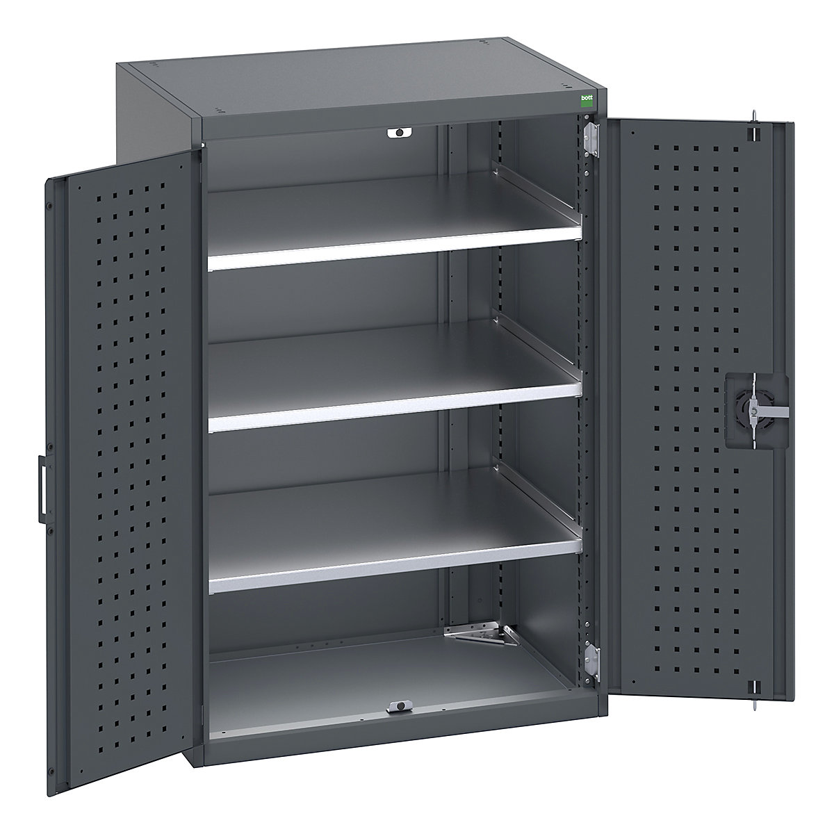 Bott Cubio Cupboard with Perfo Lined Doors