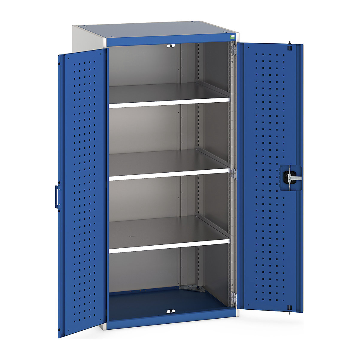 Bott Cubio Cupboard with Perfo Lined Doors